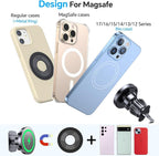 Coolpow Magsafe Car Mount Charger, Magnetic Wireless Car Charger for iPhone | Magsafe Car Charger Magnetic Phone Holders for Your Car Accessories Car Phone Holder Mount for iPhone 17 16 15 (Carbon Fiber) - Image 8