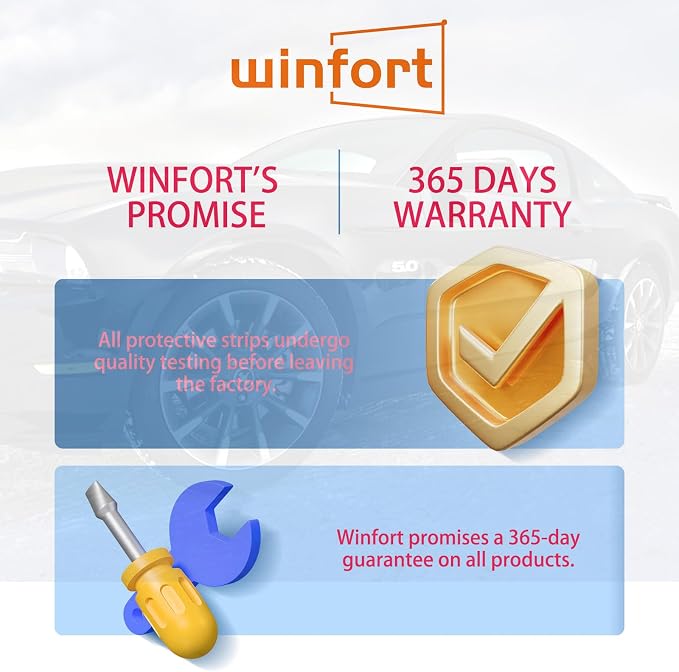 Winfort 16.5FT (5M) Car Door Edge Guards, No-Glue Rubber Edge Trim (Blue) | Car door edge protector with U-shaped steel clips for most cars, SUVs and trucks; helps guard paint from chips and scratches - Image 8