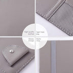 Gray Car Sun Visor Organizer, Multi-Purpose Auto Document Storage Accessory | Visor accessories multi-slot design stores docs, cards & sunglasses, slim fits all vehicles without obstructing sight - Image 5