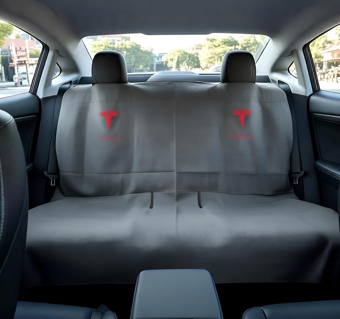 Upgraded Compatible with Tesla Seat Covers for Model 3/Y/X/S - Sweat-Resistant Back Seat Towel Cover for Kids, Pets and Dog Tesla Seat Protect Accessories - Image 2