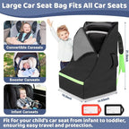Car Seat Bags For Airplane Travel, 600D Thickening Oxford Cloth Durable Car Seat Travel Bag For Air Travel Carseat Cover with Shoulder Straps and 2pcs Luggage Tags For Airplane - Image 4