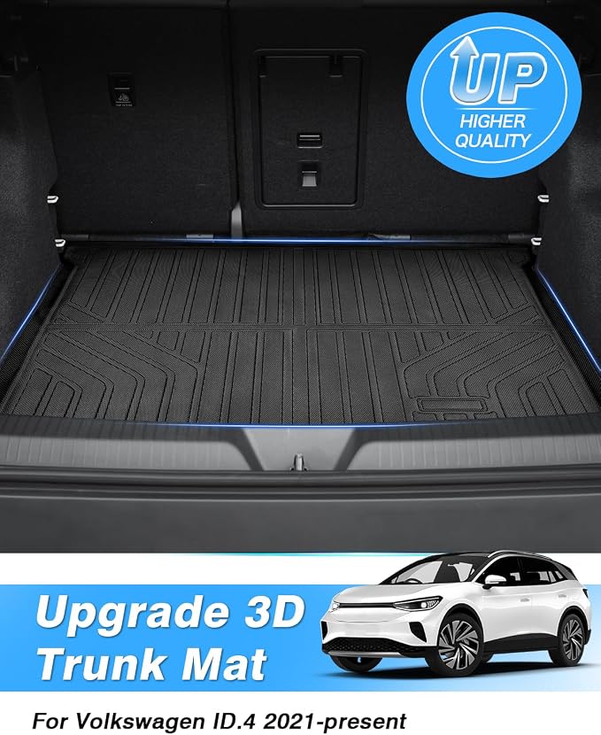 Powerty Cargo Mat for Volkswagen ID.4 2021-2026, All Weather TPE Cargo Mat Liner for ID.4 Upper Position Cargo Deck - Image 2