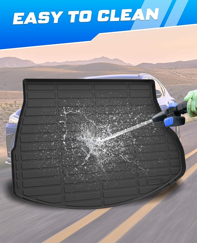 Sunsdrew Rear Trunk Mat for 2022-2026 Lexus NX Accessories NX 250/NX 350/NX 350h/NX 450h+, All Weather Cargo Mat Trunk Liner, TPE Rubber, Raised Edge - Image 7