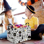 Halloween Ghost thriller basket,Empty Halloween basket,Horror and thriller decor,Trick or Treat Box for Boys and Girls,Horror decor(Magic Halloween) - Image 5