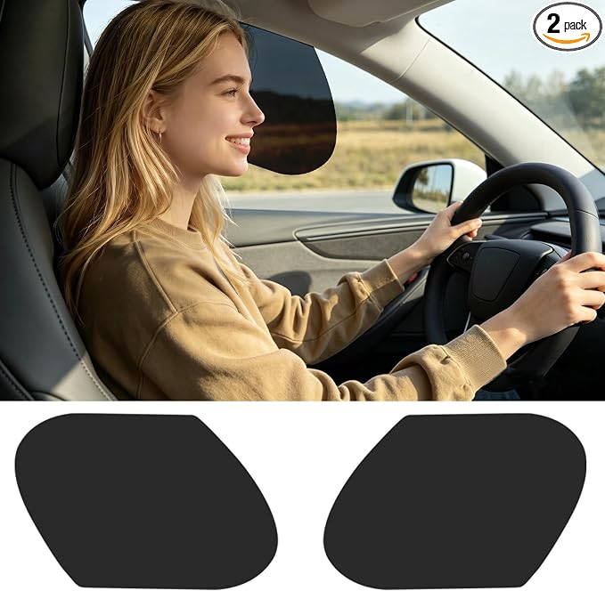 2 PCS Side Window Sun Shade,Universal Car Side Window Sun Shades | Car Window Sun Shade for Baby,Universal Fit for Glare Shield and UV Protection,Easy to Install & Remove by SWLOR