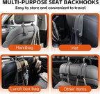 2 Pack Gray Car Headrest Hooks, Universal Car Purse Holder Seat Back Storage Hook, Multifunctional Automotive Interior Organizer for Bags Purses Groceries - Image 4