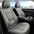 for Subaru Forester 2009-2026 Car Seat Covers, Full Set, Gray | Luxury Full Coverage Leather Seat Protectors, Waterproof Breathable, Non-Slip, Easy to Install, Airbag Compatible, All-Season by Unknown