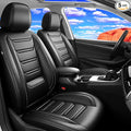 Fit Gladiator Seat Covers Fit for Jeep Gladiator 2020-2026, Full Set | Premium Leather Full Coverage Protectors, Waterproof, Breathable, Scratch Resistant, Easy Wipe, Airbag Compatible, Black by FiveFox