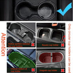4-in-1 Car Cup Holder Expander Tray,Detachable Car Food Tray Retractable with Dual Cup Holder, Phone Holder, 360°Rotation Adjustable Base, Road Trip Essentials Car Accessories (A01) - Image 8