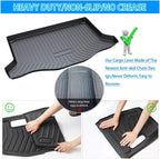Powerty Trunk Mat for Honda Fit 2015-2020, All Weather TPE Cargo Mat Liner for Fit Rear Trunk - Image 6
