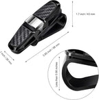 Boao 4 Pack Sunglasses Holder Car Visor Clip,Silver | Double-ended Design for Glasses and Tickets, 180 Degree Rotational Mount, Fits Sun Visors, Keeps Eyewear Accessible - Image 3