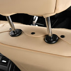FLORICH Front Seat Covers, Leather Car Seat Covers Luxury Automotive Seat Covers Waterproof Car Seat Protectors Universal Fit for Most Cars SUV Trucks Vehicles, Beige - Image 8