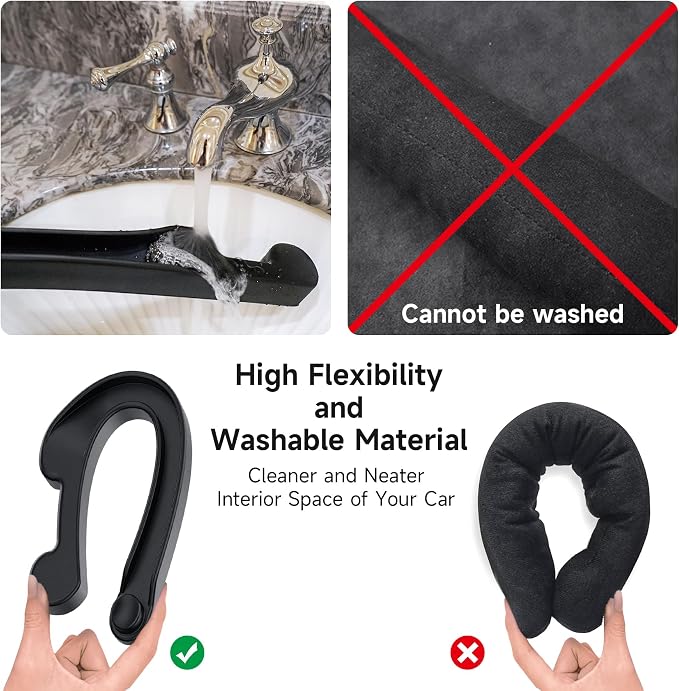 Givifive Car Seat Gap Filler Organizer 2Pack Soft Foam 3IN1 Multifunctional | Seat Side Gap Filler Strip with Storage Slot & Hook Accessory Universal Fit Car SUV Truck Fill The Gap Between Seat & Console - Image 8