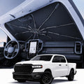 REEVAA Windshield Sun Shade Umbrella for Chevrolet, Lexus, Ram, K2 | Stay Cool in Summer, 6-Layer Heat Defense Blocks Sun & Heat, Precision Fit for Chevrolet, Lexus, Ram, Durable 23-Rib Frame by REEVAA