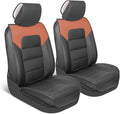 MotorBox Cabin King Western Estate Leather Seat Covers for Trucks & Cars | Brown and Black Car Seat Covers, Waterproof Leather Seat Covers, Car Accessories, Seat Protector, Universal Fit by Motorbox