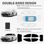KMF 6pcs Thicken Sun Shades for Toyota Camry 2018-2024 Accessories,Full Window Car Window Covers Sunshade for Windshield Side Rear, UV Block and Blackout Privacy for Camping Outdoor - Image 7