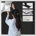 BKSAI 100% Blackout Window Cover, Portable Magnetic Black Out Curtains for Window, Black Out Shades No Drill Cuttable Blackout Blinds for Bedroom, RV, Nursery, Media Room, 79x57 inch, 2Pack by BKSAI