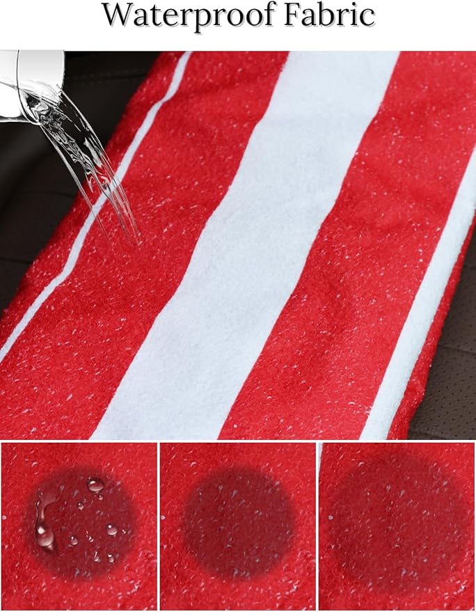 Prpeko 2PCS Terry Cloth seat Cover Universal Waterproof Car Sport Towel Seat Cushion Non-Slip Sweat-Absorbent Towel Cloth Suitable for Gym Workout, Universal Fit for Car SUV Van-Flag - Image 6