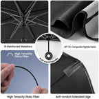 Car Windshield Sun Shade Umbrella, Universal Fit Mid-Large Sedans & SUVs | 57 x 31" Car Sun Visor, Foldable UV Heat Blocking Auto Sunshade with Rearview Mirror Cutout, Monster Blue Eyes - Image 4