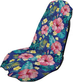 SEANATIVE Pink Hibiscus Car Cushion Towels Auto Seat Protectors - Absorber Towel for Car Wash Car Seat Covers, Post-Workout & Dog Owners (33.1" x 60.67") by SEANATIVE