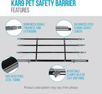 Sherpa Kar9 Guard Rail Universal Car Travel Barrier - Black, One Size - Image 4