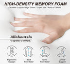 Allaboutsla Car Seat Cushion, Car Seat Cushions for Long Driving | Comfortable Memory Foam Driver Seat Cushion, Automotive Seat Cushions, Butt Pillow for Car,Truck, Office Chair, Black - Image 2