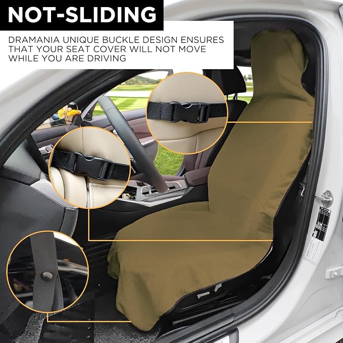 Waterproof Car Seat Cover Towel | Sweat-proof, Universal Fit for SUV & Truck, For Gym, Yoga, Pets, Workout, Beach, Microfiber Fabric, Machine Washable - Image 3