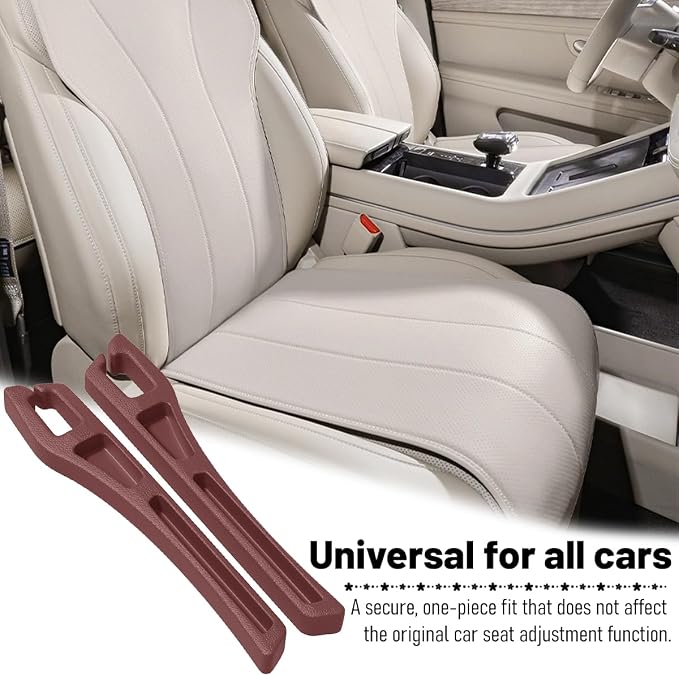 Car Seat Gap Filler, 2PCS No Drop Vehicle Seat Side Gap Seam Filler Plug Blocker with Storage Slot, Automotive Interior Console Side Pocket Organizer, Universal for SUV RV Truck (Red) - Image 3