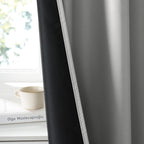 RYB HOME Bedroom Blackout Curtains 80 inches Long, 100% Blackout | Thermal Insulated, Noise Reducing, Curtains for Living Room Nursury, For Sleep, W42 x L80, Biscotti Beige - Image 3