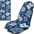 Horeset Blue Hibiscus Flower Car Seat Towel Cover – Breathable & Quick-Dry, Stain Resistant Front Seat Protector, Easy Install for SUV Truck Sedan Van by Horeset