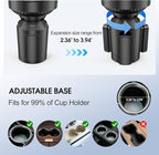 Car Cup Holder Tray, Cup Holder Expander 20.5" Height Adjustable Arm Car Food Tray Table for Eating with Phone Holder Road Trip Essential fit Most Bottles - Image 4