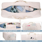 100L EXTRA LARGE Foldable Waterproof Travel Duffle Bag for Men and Women | with Shoe Compartment, Duffel for Weekender Gym Sport, Tear Resistant, Polyester - Image 4