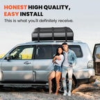Car Rooftop Cargo Carrier Bag - 100% Waterproof Heavy Duty Car Roof Luggage Carrier 15 Cubic Feet, Fits All Vehicles with/Without Roof Rack - Easy Install & Triply Reinforced for Secure Use - Image 7