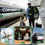 Upgrade Car Seat Travel Bag for Airplane: Backpack Carseat Bags Fit Graco | Car Seat Cover with Shoulder Handle for Airport Fit All Carseats, Infant Carriers Booster Seats Like Doona, Travel Essentials - Image 8