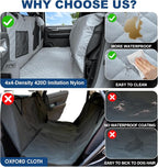 Dog Car Seat Cover for Back Seat - Waterproof Pet Hammock with Embedded Insert Door Protectors (XLarge for Crew Cab Truck with Fold‑Up Seat) - Image 6