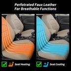 Custom Seat Covers for 2025 Subaru Forester,Rear w/Armrest,Faux Leather | Full Set Suv Seat Cushion,Easy Installation,Factory Look,Waterproof Car Seat Protector (Beige) - Image 8