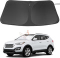 Windshield Sun Shade for 2013-2018 Hyundai Santa Fe Accessories | Full covered, Foldable & Durable, Block UV Rays, Reduce Heat, Easy to install, Keep Car Cooler by LHFLIVE