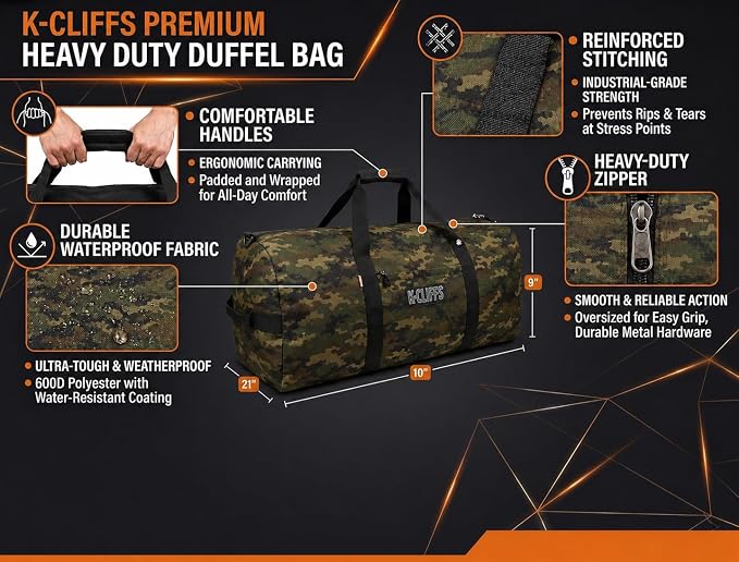 Heavy Duty Cargo Duffel Large Sport Gear Drum Set Equipment Hardware Travel Bag Rooftop Rack Bag - Image 5