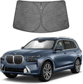 Proadsy Custom Fit 2019-2026 BMW X7 Windshield Sun Shade, Blocks Heat | Ice Crystal Micro-Refraction Blocks 99% UV, Drops Cabin Temp 54°F. Foldable Full Coverage for Summer Parking/Camping Privacy by Proadsy