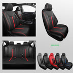 RIDEPOSH Custom Fit Seat Covers for Honda Civic 2016-2021 | Sedan LX, Faux Leather, Solid Bench Rear, No Rear Armrest, Waterproof, Full Coverage, Airbag Compatible, Easy-to-clean - Image 8
