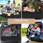 F-color SUV Cargo Liner for Dogs - Waterproof Dog Car Cover for SUV | Trunk Cover with Bumper Flap Protector, Low-Profile Padded Cargo Cover Prevents Scratches Pet Hair Mud Dirt for Mid-Size SUV - Image 6