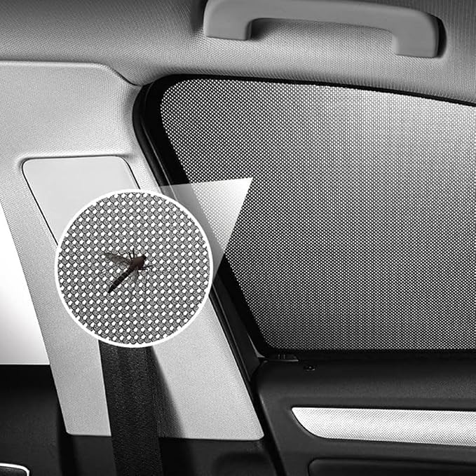 Car Side Window Sunshades for Volvo XC60 2. Gen (Spa) 2018-2024, Magnetic UV Protection Shades for Front/Rear Windows, Heat Resistant Sun Visor Shield Accessories,B/2 Rear Doors - Image 6