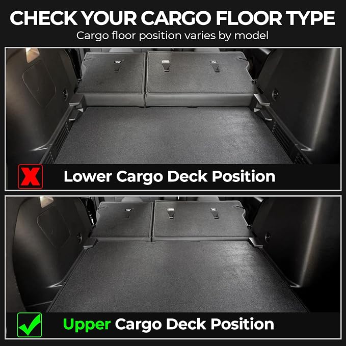 Floor Mats for 2021-2026 Chevy Trailblazer AWD Accessories | Fit Upper Deck, Full-Coverage Set with Integrated Cargo Liner & Backrest Protector, Odorless TPE, All-Weather Protection - Image 6