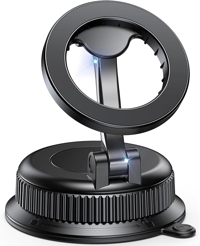 Magnetic Car Phone Holder, for MagSafe Car Mount, Nano Gel Suction Car Phone Mount for Dashboard, Cell Phone Stand for Your Car, 360°Rotatable & Foldable for iPhone 17 16 15 14 13 12 Series by Unknown