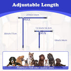 BWOGUE 2 Pack Dog Seat Belt for Car, Nylon Headrest Restraint, Dark Blue | Headrest Loop for Car Travel, 18-30 in Adjustable, Thick Nylon Safety Strap, 2 Pack for Dogs and Cats, Use with Dog Harness - Image 4