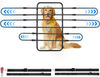 JOYTUTUS Dog Car Barrier, Pet Barrier Follow the Seat Movement 34"- 58" Width Adjustable SUV Dog Barrier for Back Seat, Vehicle Gate Heavy Duty, Ideal for Sedans SUVs Trucks MPVs by JoyTutus