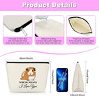 Guinea Pig Gifts Makeup Bag Guinea Pig Lover Gifts Animal Lover Gift Cosmetic Bag Guineas Pigs Themed Gift Christmas Birthday For Her Him Animal Lovers Friends Travel Bag - Image 6