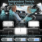 Car Backseat Fans for Backseat for Kids, Car Seat Fans for Car Back Seat | (No Battery) - Image 3