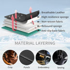 Fit CHR Car Seat Covers for Toyota CHR 2018-2021 2022 -Premium Leather, Waterproof，Breathable，All-Weather Seat Cushion Protecto & Airbag Compatible, Full Set Black - Image 8