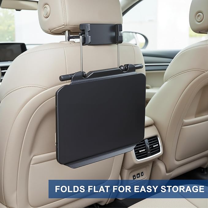 2-in-1 Car Steering Wheel Tray & Car Desk for Laptop with Phone Holder – Height Adjustable Steering Wheel Desk, Car Laptop Desk & Food Tray, Car Table Tray – Fits Cars, SUVs & Trucks - Image 6